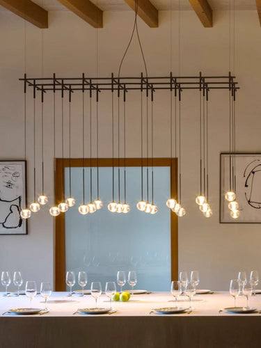 Wave Crystal Matrix Chandelier